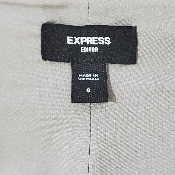 Express Editor Plaid High Waisted Pencil Skirt Size 6 - Picture 2 of 7